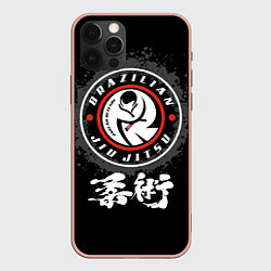 Чехол для iPhone 12 Pro Max Brazilian fight club Jiu-jitsu fighter, цвет: 3D-светло-розовый