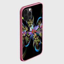 Чехол для iPhone 12 Pro Max Необычный абстрактный узор, цвет: 3D-малиновый — фото 2