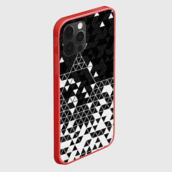 Чехол для iPhone 12 Pro Max Геометрические грани, цвет: 3D-красный — фото 2