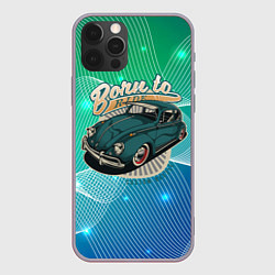 Чехол для iPhone 12 Pro Max Born to ride - старый жук, цвет: 3D-серый