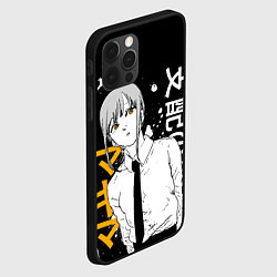 Чехол для iPhone 12 Pro Max Демон контроля - Человек-бензопила - Макима, цвет: 3D-черный — фото 2