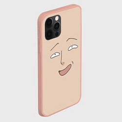 Чехол для iPhone 12 Pro Max One Punch man Saitama face, цвет: 3D-светло-розовый — фото 2