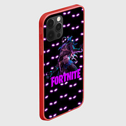 Чехол для iPhone 12 Pro Max Fortnite raven - глаза, цвет: 3D-красный — фото 2