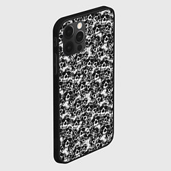Чехол для iPhone 12 Pro Max Череп без зубов, цвет: 3D-черный — фото 2