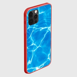 Чехол для iPhone 12 Pro Max Разводы на водной поверхности, цвет: 3D-красный — фото 2