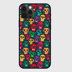 Чехол для iPhone 12 Pro Max Череп с глазами, цвет: 3D-черный