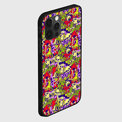 Чехол для iPhone 12 Pro Max Череп и зомби, цвет: 3D-черный — фото 2