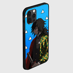 Чехол для iPhone 12 Pro Max Гию Томиока - Клинок, цвет: 3D-черный — фото 2
