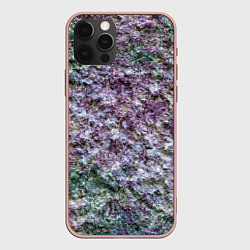 Чехол для iPhone 12 Pro Max Текстура необработанного гранита, цвет: 3D-светло-розовый