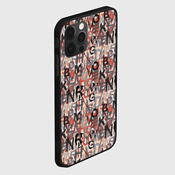 Чехол для iPhone 12 Pro Max Буквы краской, цвет: 3D-черный — фото 2