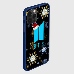 Чехол для iPhone 12 Pro Max BTS new year, цвет: 3D-тёмно-синий — фото 2
