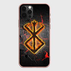 Чехол для iPhone 12 Pro Max Berserk fire, цвет: 3D-светло-розовый