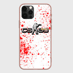 Чехол для iPhone 12 Pro Max Counter Strike bullet, цвет: 3D-светло-розовый