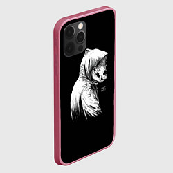 Чехол для iPhone 12 Pro Max What mask?, цвет: 3D-малиновый — фото 2