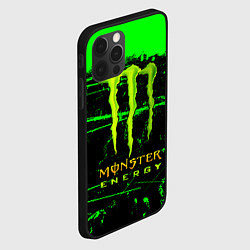Чехол для iPhone 12 Pro Max Monster energy green neon, цвет: 3D-черный — фото 2
