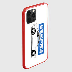 Чехол для iPhone 12 Pro Max Японские авто Nissan Silvia s13 JDM, цвет: 3D-красный — фото 2