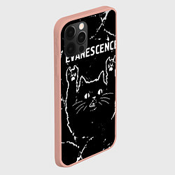 Чехол для iPhone 12 Pro Max Группа Evanescence и рок кот, цвет: 3D-светло-розовый — фото 2