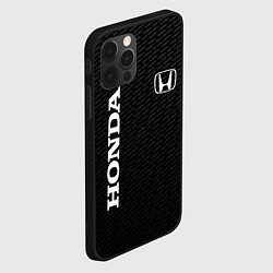 Чехол для iPhone 12 Pro Max Honda карбон, цвет: 3D-черный — фото 2