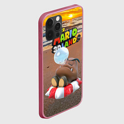 Чехол для iPhone 12 Pro Max Goomba - Super Mario 3D Land, цвет: 3D-малиновый — фото 2