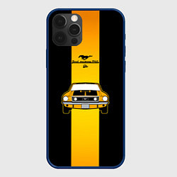 Чехол для iPhone 12 Pro Max Авто ford mustang, цвет: 3D-тёмно-синий