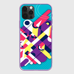 Чехол для iPhone 12 Pro Max Просто красивый фон, цвет: 3D-сиреневый