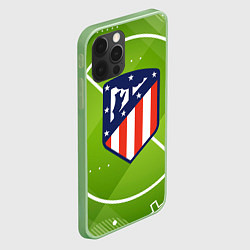 Чехол для iPhone 12 Pro Max Atletico madrid Поле, цвет: 3D-салатовый — фото 2