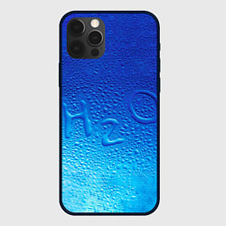 Чехол для iPhone 12 Pro Max Вода - H2O, цвет: 3D-черный