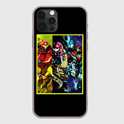 Чехол для iPhone 12 Pro Max Evangelion anime, цвет: 3D-серый