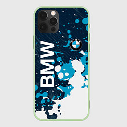 Чехол для iPhone 12 Pro Max Bmw Краска, цвет: 3D-салатовый