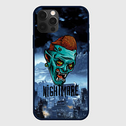 Чехол для iPhone 12 Pro Max Ночной кошмар - Horror face, цвет: 3D-черный