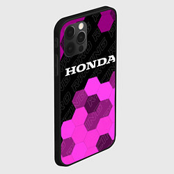 Чехол для iPhone 12 Pro Max Honda pro racing: символ сверху, цвет: 3D-черный — фото 2