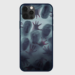 Чехол для iPhone 12 Pro Max Scary faces trying to get out, цвет: 3D-черный