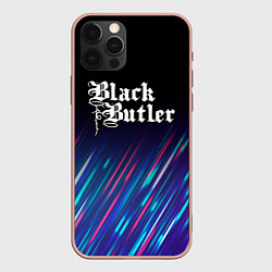 Чехол для iPhone 12 Pro Max Black Butler stream, цвет: 3D-светло-розовый