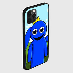 Чехол для iPhone 12 Pro Max Blue: Rainbow Friends, цвет: 3D-черный — фото 2