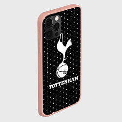 Чехол для iPhone 12 Pro Max Tottenham sport на темном фоне, цвет: 3D-светло-розовый — фото 2