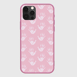 Чехол для iPhone 12 Pro Max Лапки опоссума розовые, цвет: 3D-малиновый