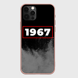 Чехол для iPhone 12 Pro Max 1967 - в красной рамке на темном, цвет: 3D-светло-розовый