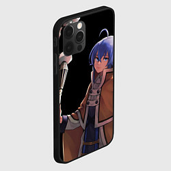 Чехол для iPhone 12 Pro Max Рокси с посохом - Реинкарнаяция безработного, цвет: 3D-черный — фото 2