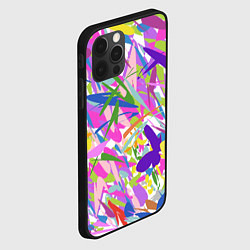 Чехол для iPhone 12 Pro Max Сочные краски лета и бабочки, цвет: 3D-черный — фото 2