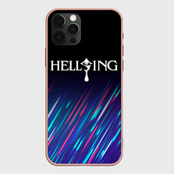 Чехол для iPhone 12 Pro Max Hellsing stream, цвет: 3D-светло-розовый