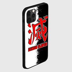 Чехол для iPhone 12 Pro Max Demon Slayer - красный логотип истребителя, цвет: 3D-черный — фото 2