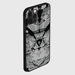 Чехол для iPhone 12 Pro Max Каменный страж, цвет: 3D-черный — фото 2