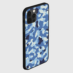 Чехол для iPhone 12 Pro Max Камуфляж ВМФ цифра крупный, цвет: 3D-черный — фото 2