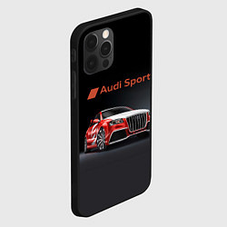 Чехол для iPhone 12 Pro Max Audi sport - racing team, цвет: 3D-черный — фото 2