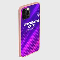 Чехол для iPhone 12 Pro Max Leicester City legendary sport grunge, цвет: 3D-светло-розовый — фото 2