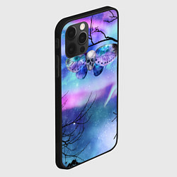 Чехол для iPhone 12 Pro Max Бабочка - череп, цвет: 3D-черный — фото 2