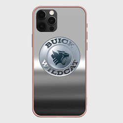 Чехол для iPhone 12 Pro Max Buick Wildcat - emblem, цвет: 3D-светло-розовый