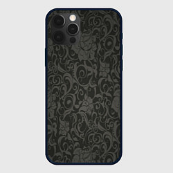 Чехол для iPhone 12 Pro Max The dark flowers, цвет: 3D-черный