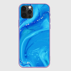 Чехол для iPhone 12 Pro Max Лазурит, цвет: 3D-сиреневый
