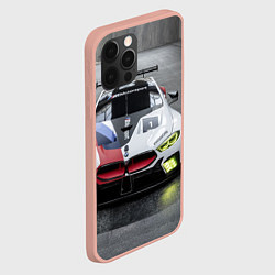 Чехол для iPhone 12 Pro Max BMW M8 - M Power - Motorsport, цвет: 3D-светло-розовый — фото 2